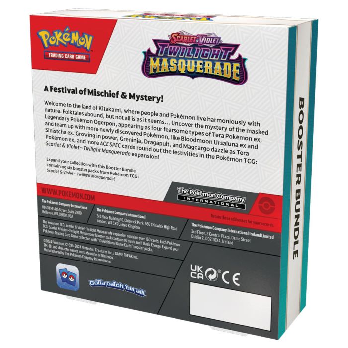 Pokémon TCG: Scarlet & Violet 6: Twilight Masquerade: Booster Bundle