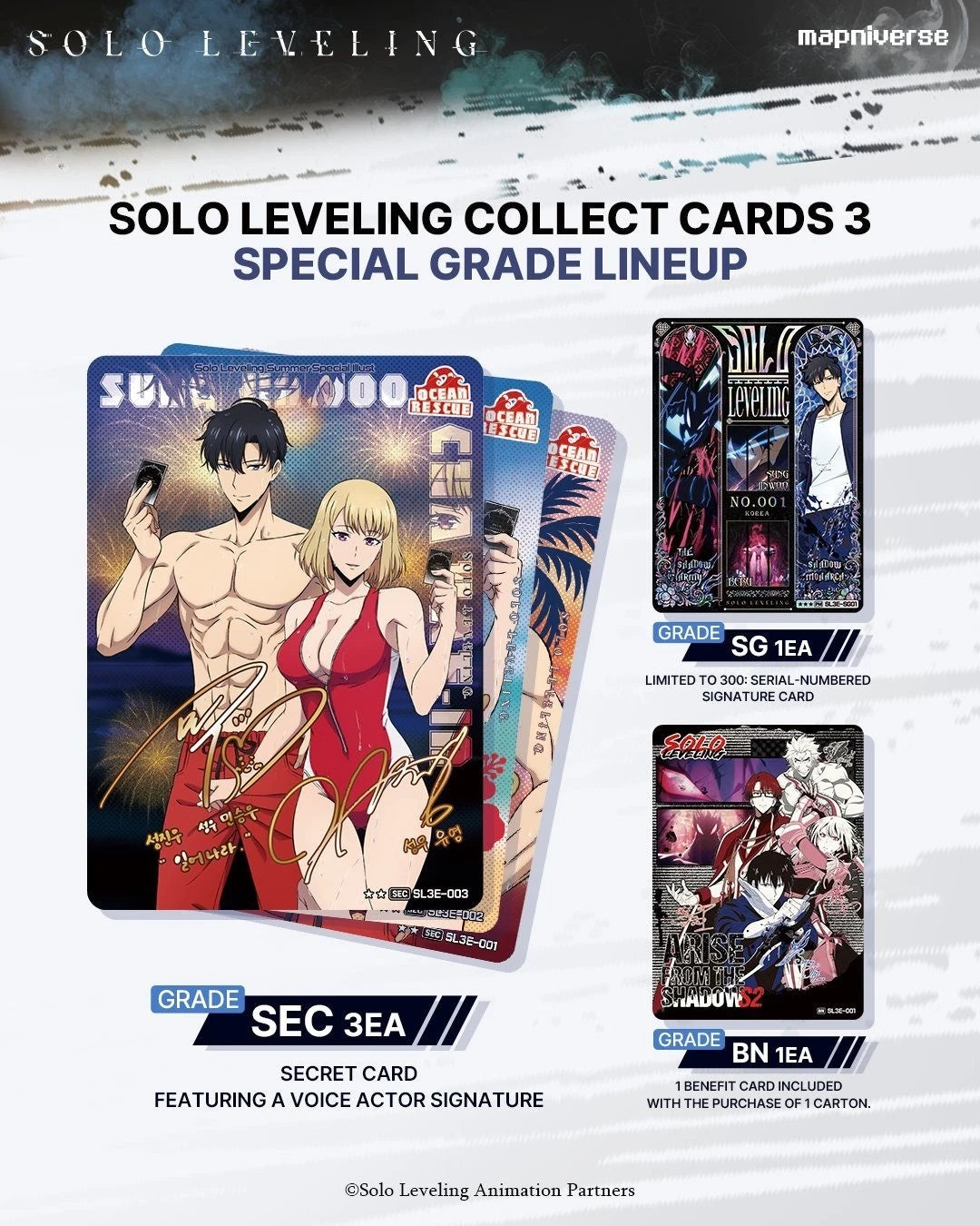 [PREORDER SHIP BY 4/1/26] (Korean) Mapniverse Solo Leveling CCG: Collect Cards Vol. 3 Booster Box