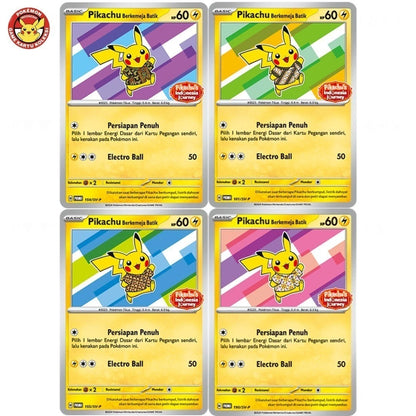 Indonesian) Pokémon TCG: Pikachu Batik Shirt Promo Card (Select Indonesian) Pokémon TCG: Pikachu Batik Shirt Promo Card (Select