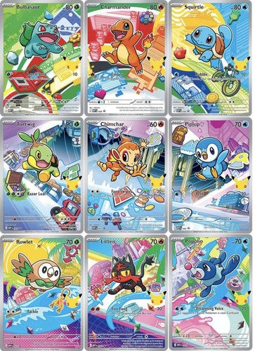Pokémon TCG: First Partner Illustration Collection Series 1 (9 Card Set)