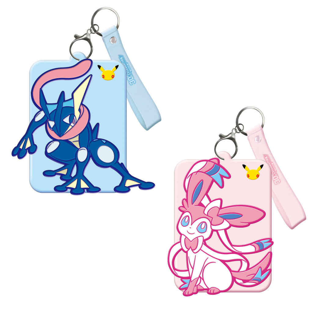 [PREORDER SHIP BY 10/7/26] (S-Chinese) Pokémon TCG: 30th Anniversary Celebration Keychain Card Display Set - Sylveon & Greninja